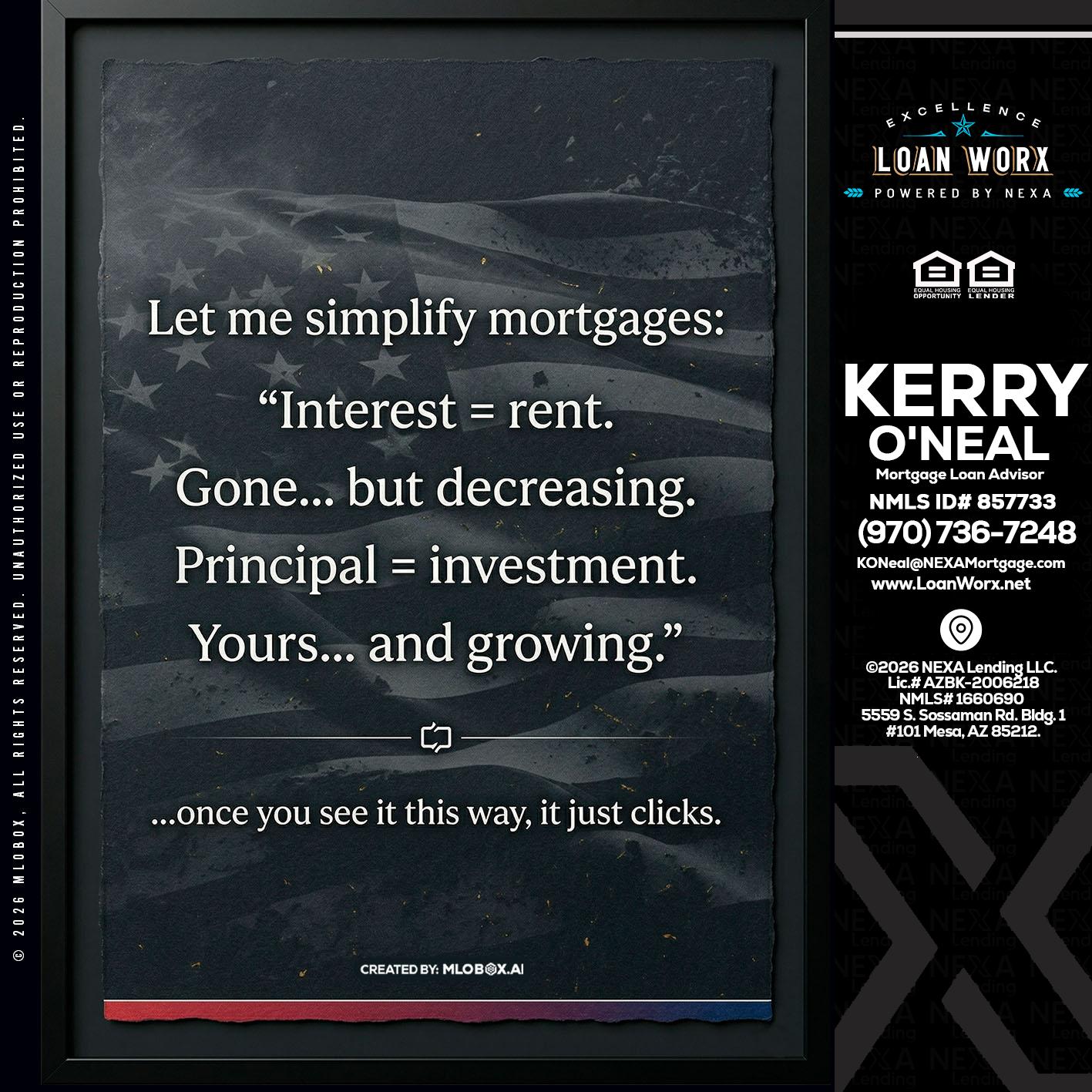 LET ME SIMPLIFY - Kerry ONeal -Mortgage Loan Advisor