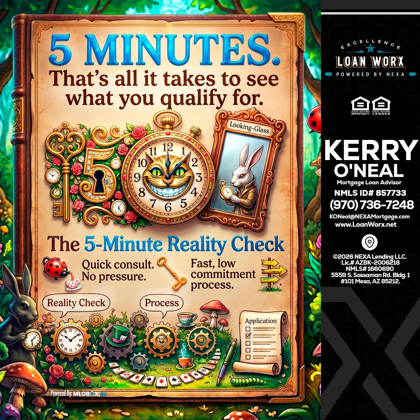 Reality Check! - Kerry ONeal -Mortgage Loan Advisor