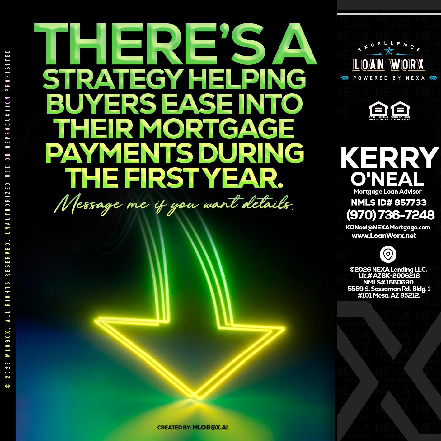 THERES A STATEGY - Kerry ONeal -Mortgage Loan Advisor